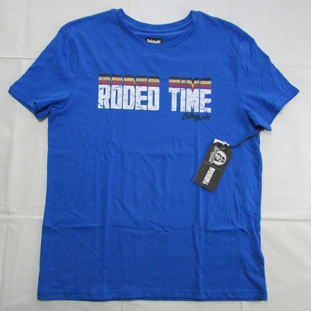 Rock & Roll Denim Dale Brisby Boy's Small Short Sleeve Rodeo Time T-Shirt